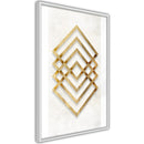 Poster - Golden Inlay  - wit