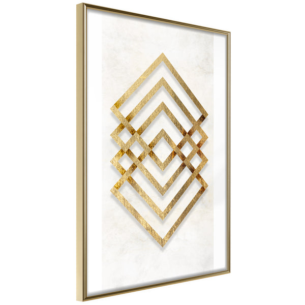 Poster - Golden Inlay  - goud
