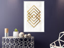 Poster - Golden Inlay  - wit