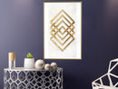Poster - Golden Inlay  - goud