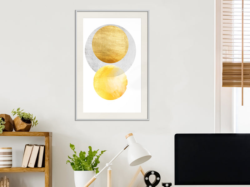 Poster - Eclipse  - wit passepartout