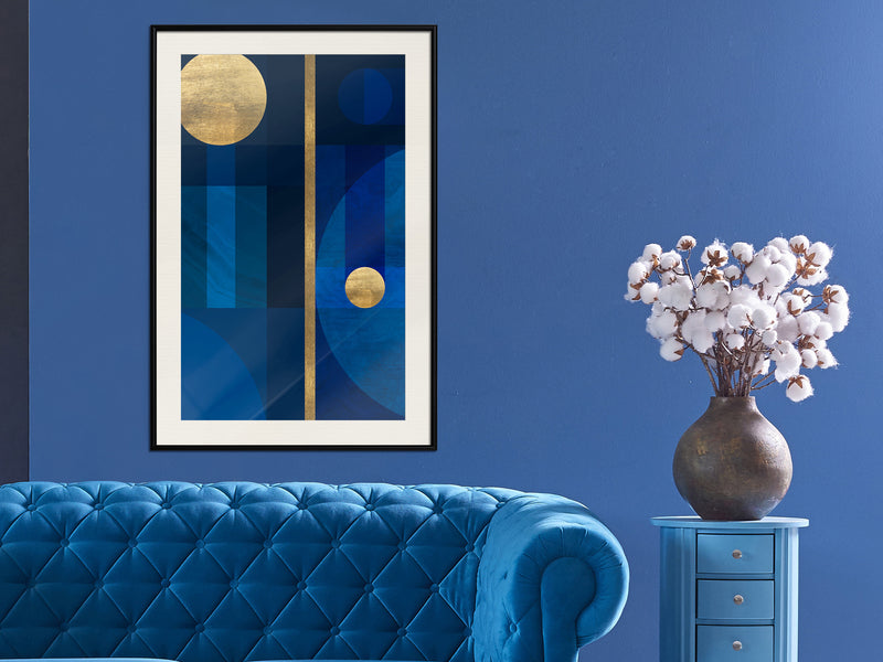 Poster - Two Moons  - zwart passepartout