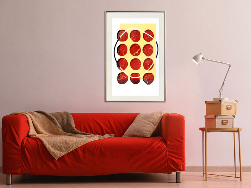 Poster - Carnivore's Dream  - goud passepartout