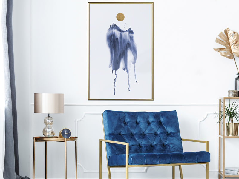 Poster - Waterfall of Colour  - goud