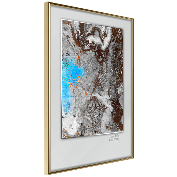Poster - One Life  - goud