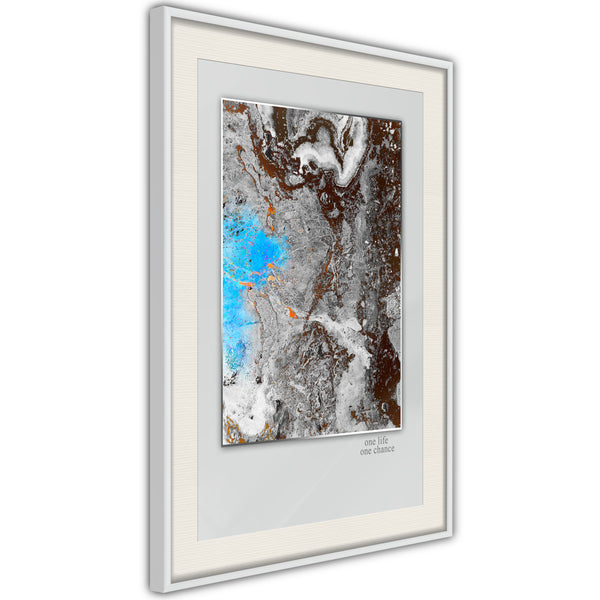 Poster - One Life  - wit passepartout