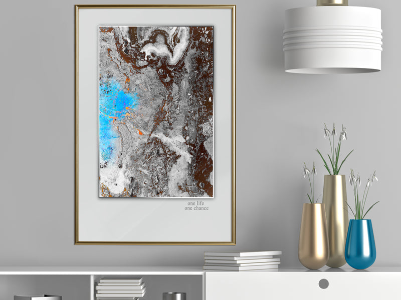 Poster - One Life  - goud