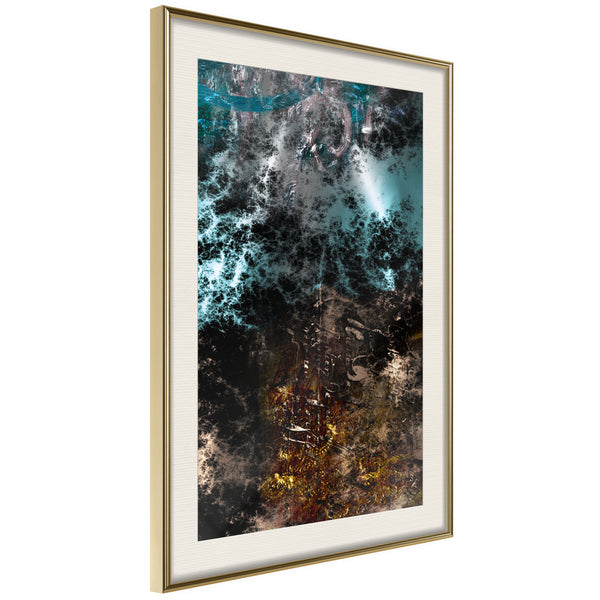 Poster - Dark Matter I  - goud passepartout