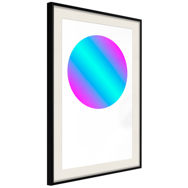 Poster - Ultraviolet I  - zwart passepartout