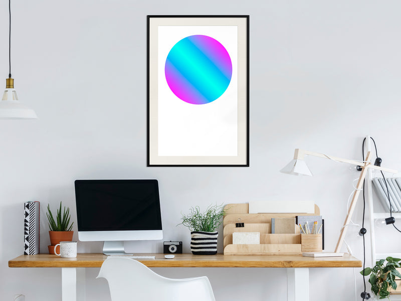 Poster - Ultraviolet I  - zwart passepartout