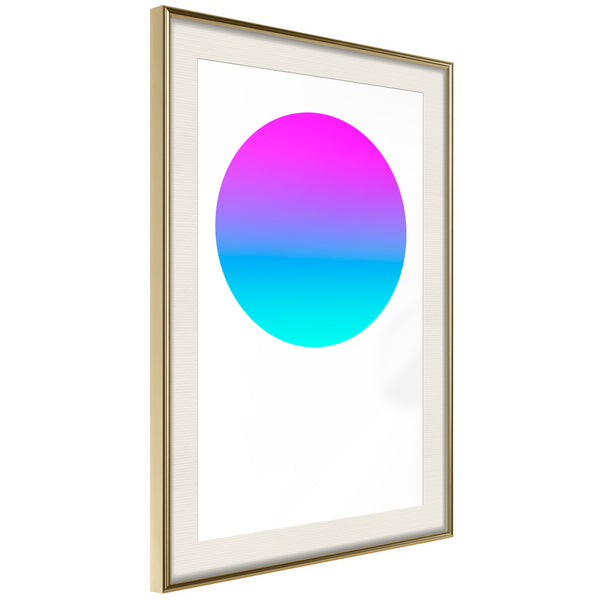 Poster - Ultraviolet II  - goud passepartout