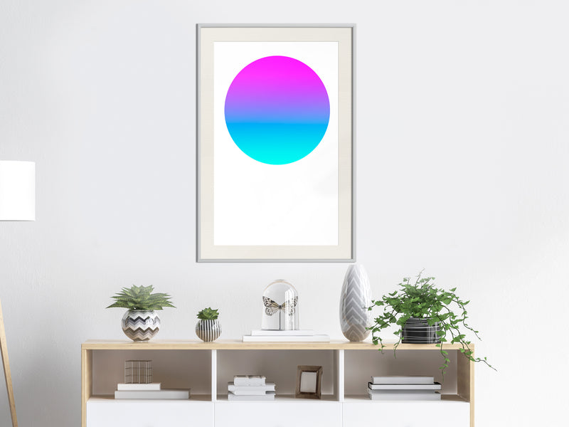 Poster - Ultraviolet II  - wit passepartout