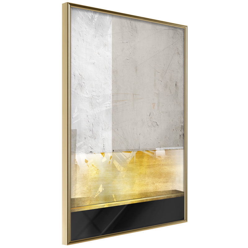 Poster - Concrete Art  - goud