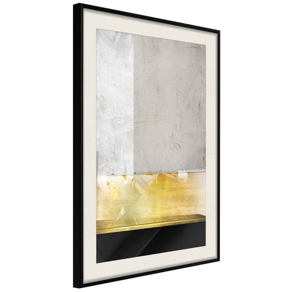 Poster - Concrete Art  - zwart passepartout