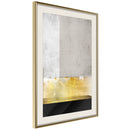 Poster - Concrete Art  - goud passepartout