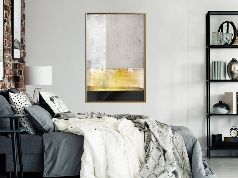 Poster - Concrete Art  - goud
