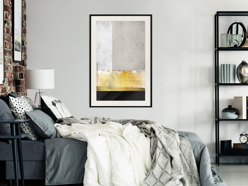 Poster - Concrete Art  - zwart passepartout
