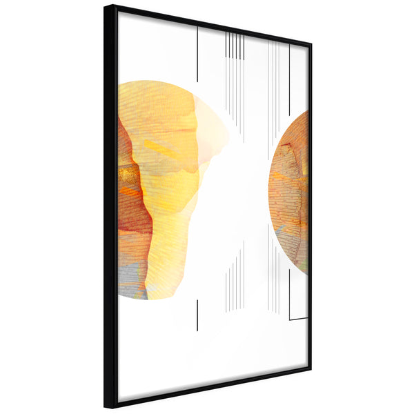 Poster - Collision of Planets  - zwart