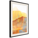 Poster - Martian Landscape  - zwart passepartout