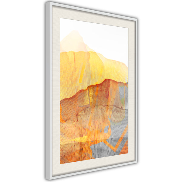 Poster - Martian Landscape  - wit passepartout