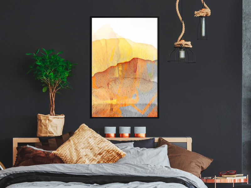 Poster - Martian Landscape  - zwart