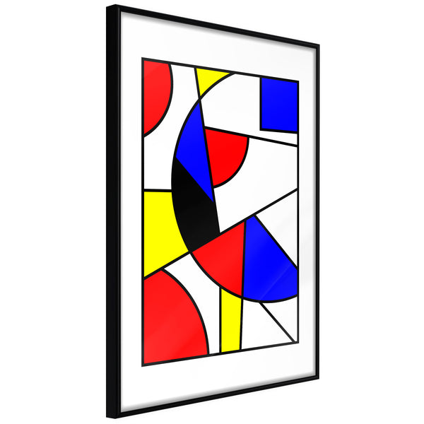 Poster - Neoplastic Composition  - zwart