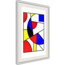 Poster - Neoplastic Composition  - wit passepartout