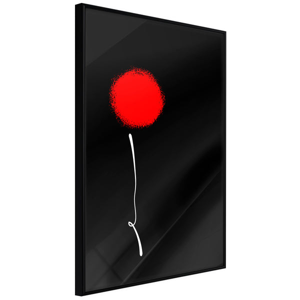 Poster - Dot and Line  - zwart