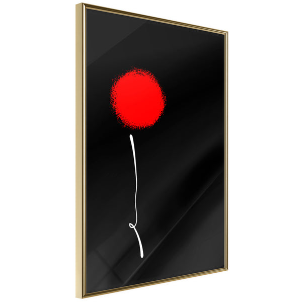 Poster - Dot and Line  - goud