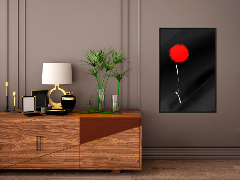 Poster - Dot and Line  - zwart