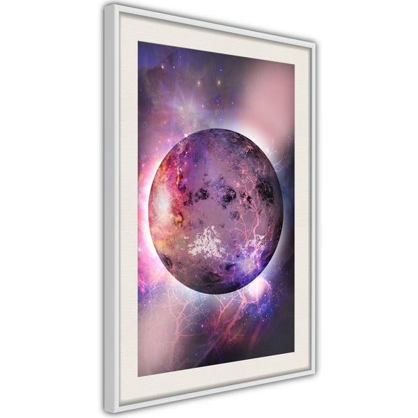 Poster - Mysterious Celestial Body  - wit passepartout