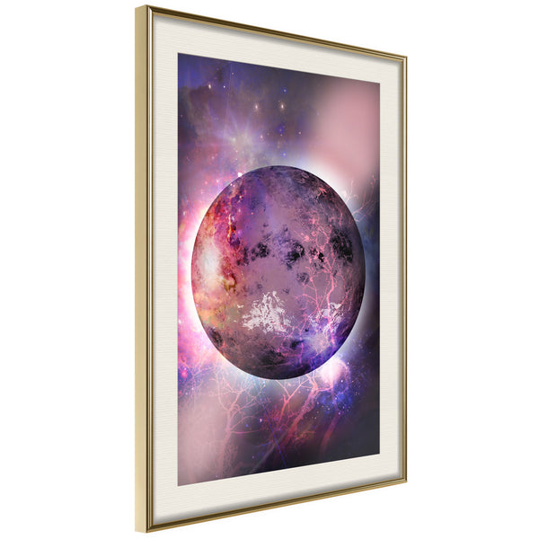 Poster - Mysterious Celestial Body  - goud passepartout