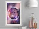Poster - Mysterious Celestial Body  - wit passepartout