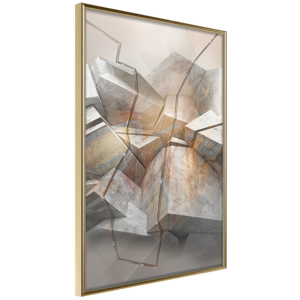 Poster - Earthquake  - goud