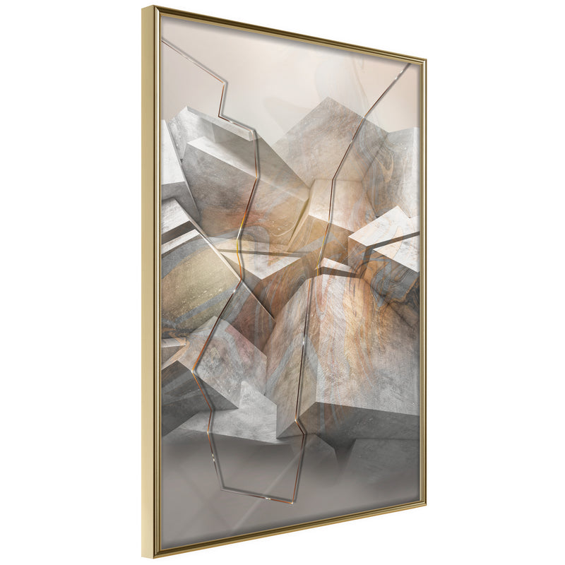 Poster - Earthquake  - goud