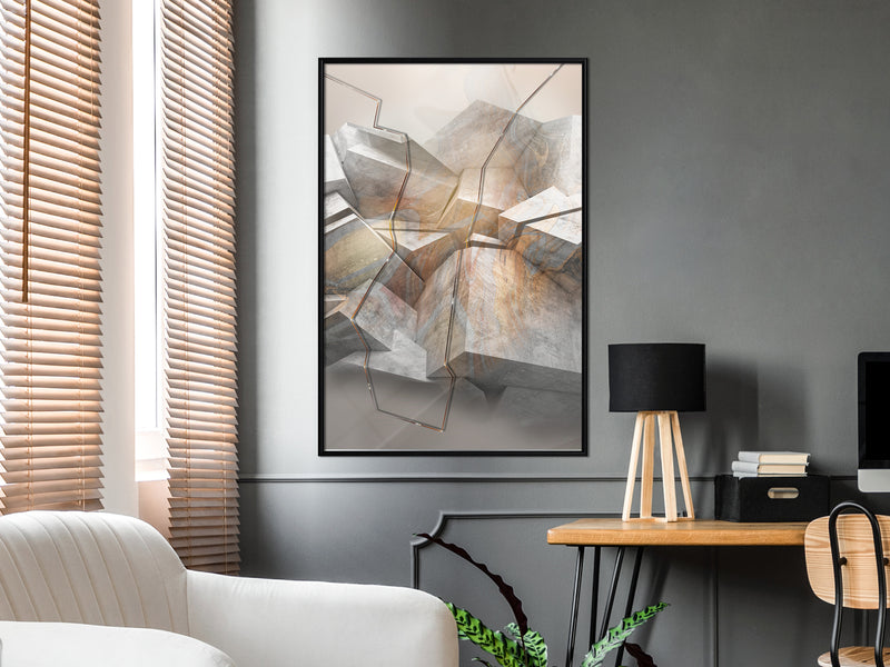 Poster - Earthquake  - zwart