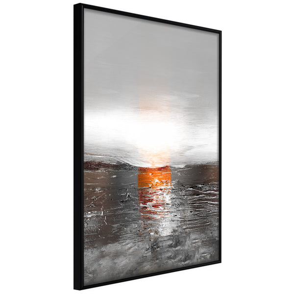 Poster - Paint Texture  - zwart