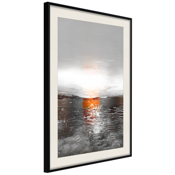 Poster - Paint Texture  - zwart passepartout
