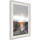 Poster - Paint Texture  - wit passepartout