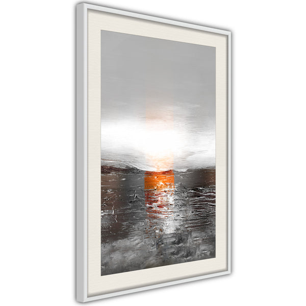 Poster - Paint Texture  - wit passepartout