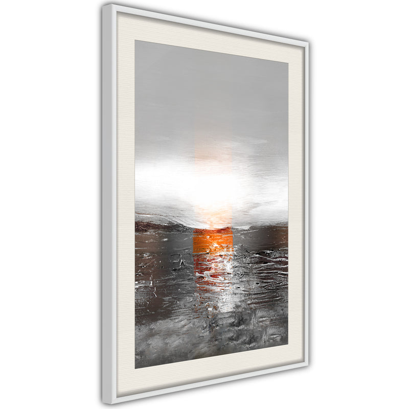 Poster - Paint Texture  - wit passepartout