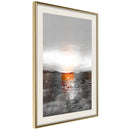 Poster - Paint Texture  - goud passepartout