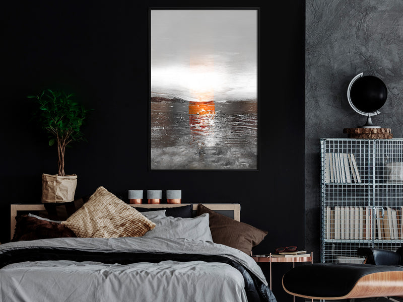 Poster - Paint Texture  - zwart
