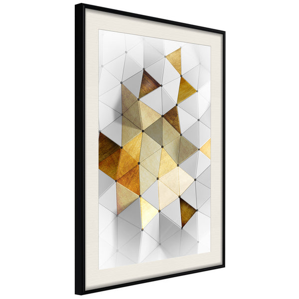 Poster - Gold-Plated Enamel  - zwart passepartout