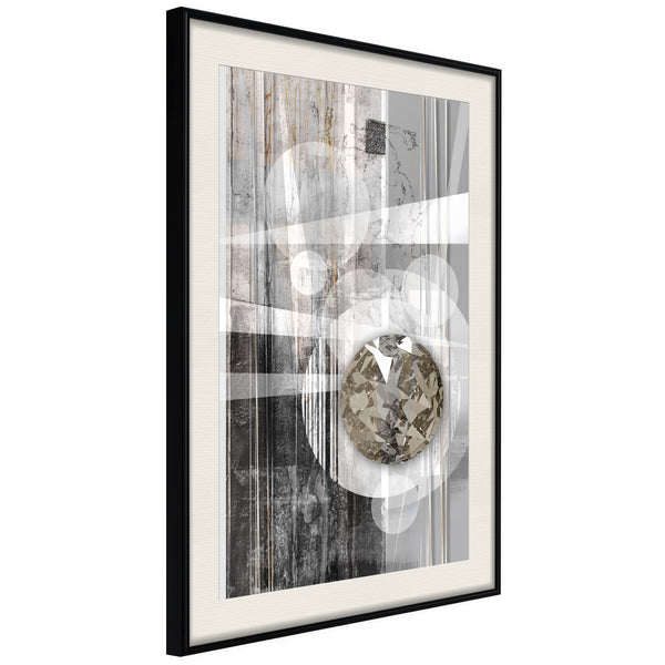 Poster - Hidden Diamond  - zwart passepartout