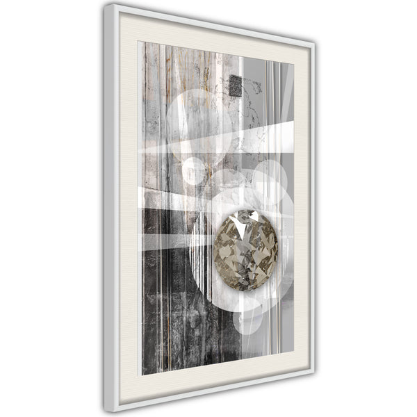 Poster - Hidden Diamond  - wit passepartout
