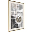Poster - Hidden Diamond  - goud passepartout