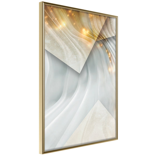 Poster - Wavy Surface  - goud