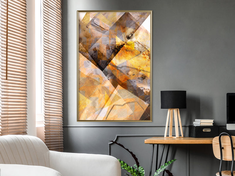 Poster - Amber Power  - goud
