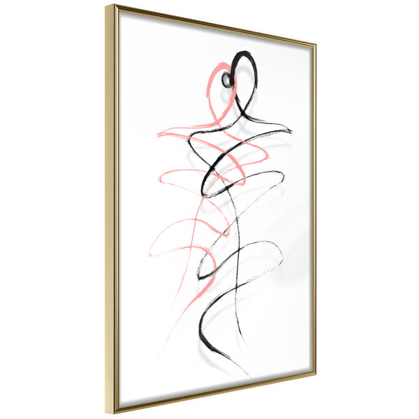 Poster - Dancing Souls  - goud